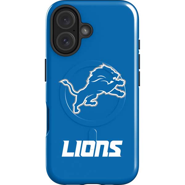 NFL Detroit Lions Distressed iPhone 16 Magsafe Impact Case
