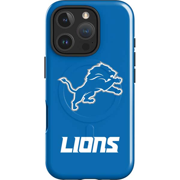 NFL Detroit Lions Distressed iPhone 16 Pro Max Magsafe Impact Case