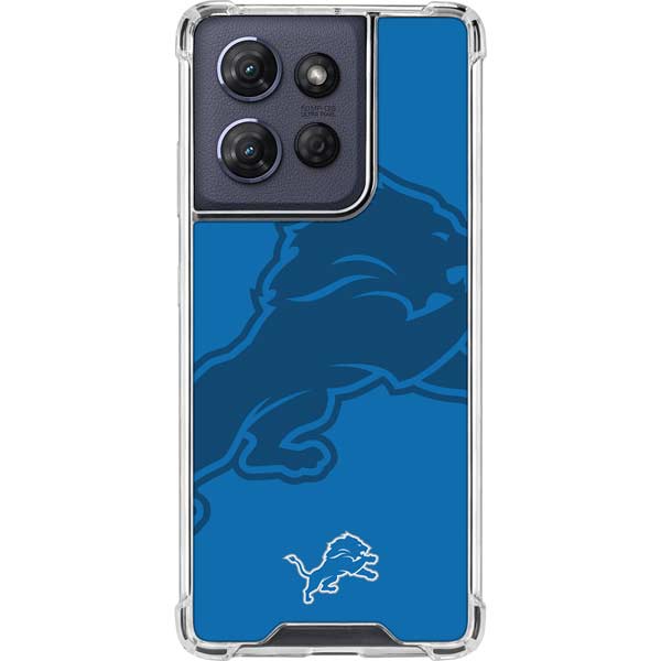 NFL Detroit Lions Double Vision Moto G 5G (2025) Clear Case