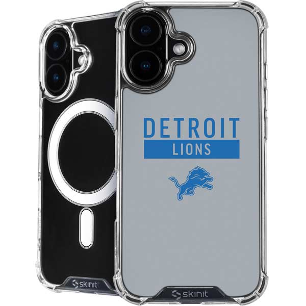 NFL Detroit Lions Grey Performance Series iPhone 17 MagSafe Case