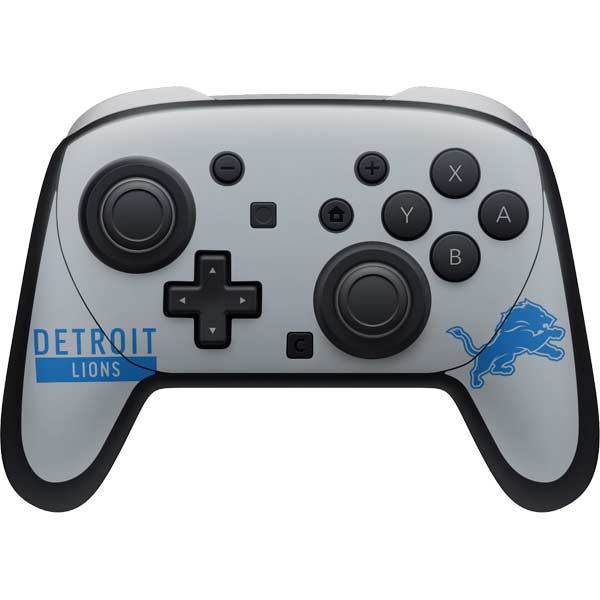 NFL Detroit Lions Grey Performance Series Nintendo Switch 2 (2025) Pro Controller Skin