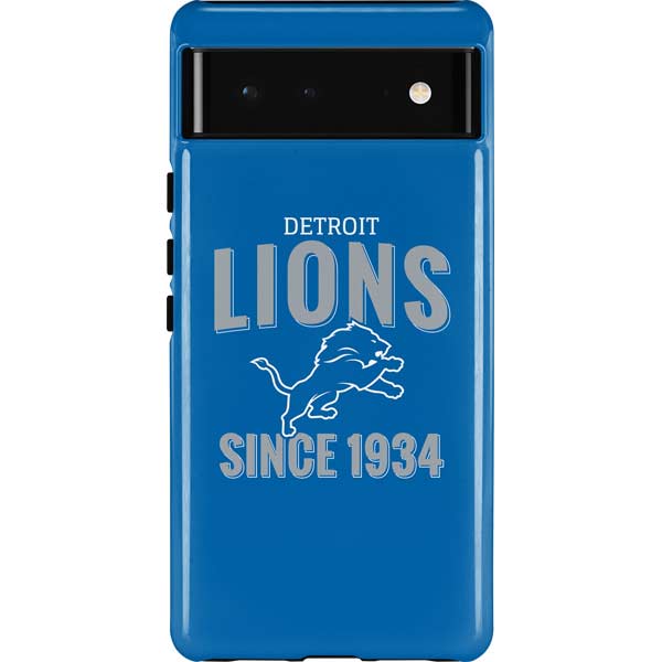 NFL Detroit Lions Helmet Pixel Cases