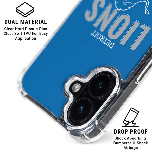 NFL Detroit Lions Helmet iPhone 17 MagSafe Case