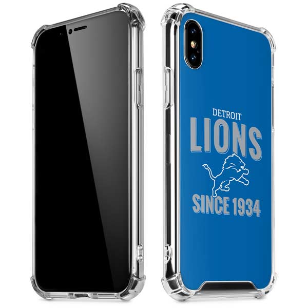 NFL Detroit Lions Helmet iPhone X/XS Clear Case