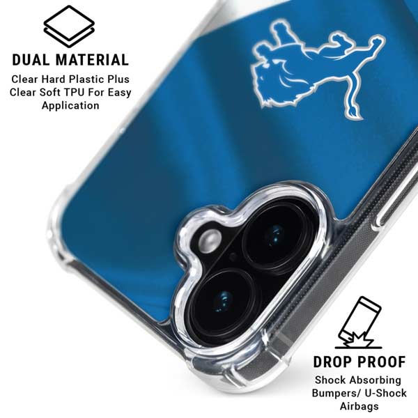 NFL Detroit Lions iPhone 17 Clear Case