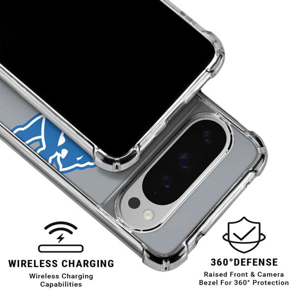 NFL Detroit Lions Large Logo Google Pixel 10 Pro Clear Case