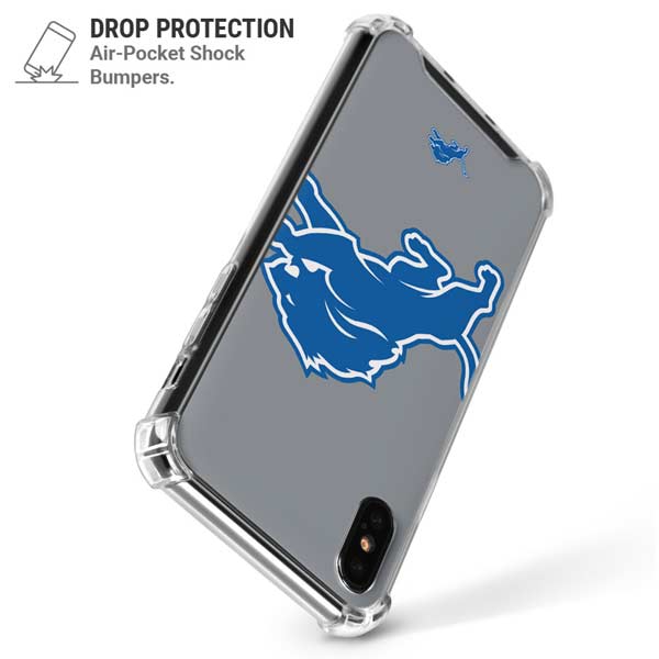 NFL Detroit Lions Large Logo iPhone X/XS Clear Case