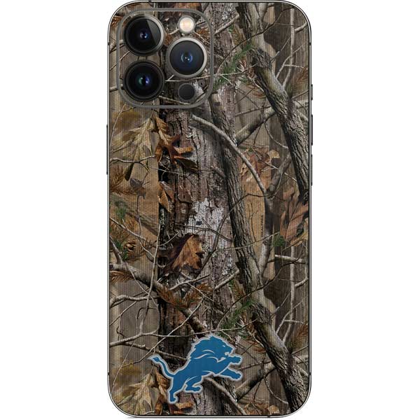 NFL Detroit Lions Realtree AP Camo iPhone 15 Pro Max Skin