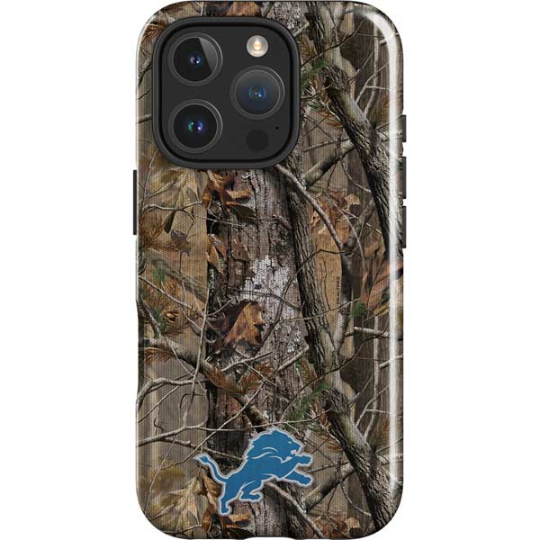 NFL Detroit Lions Realtree AP Camo iPhone 16 Pro Max Magsafe Impact Case