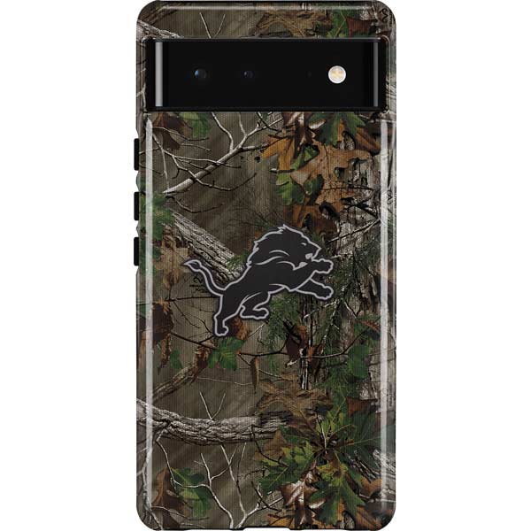 NFL Detroit Lions Realtree Xtra Green Camo Pixel Cases