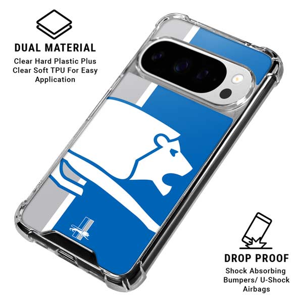 NFL Detroit Lions Retro Logo Google Pixel 10 Pro Clear Case