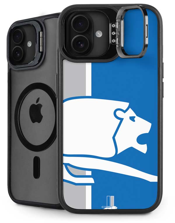 NFL Detroit Lions Retro Logo iPhone 16 Kickstand Case