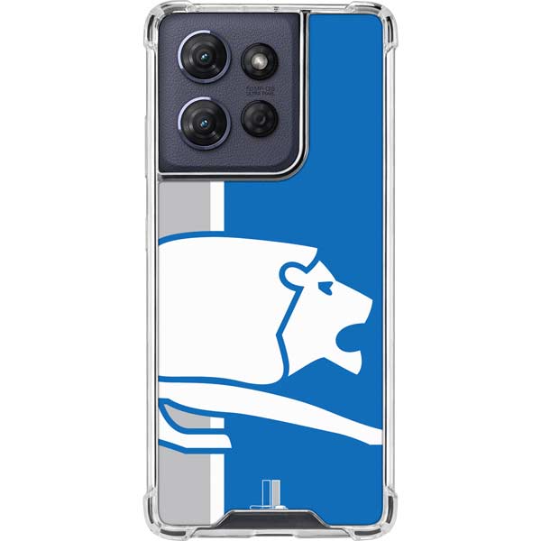 NFL Detroit Lions Retro Logo Moto G Play 5G (2025) Clear Case