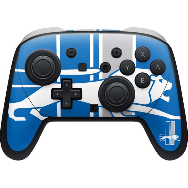 NFL Detroit Lions Retro Logo Nintendo Switch 2 (2025) Pro Controller Skin