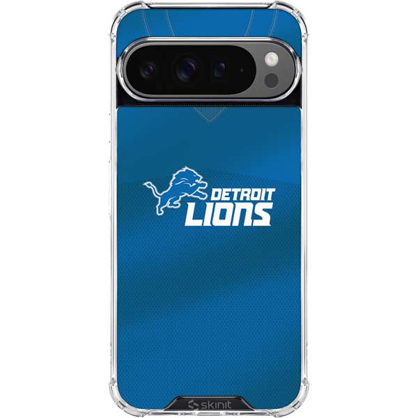 NFL Detroit Lions Team Jersey Google Pixel 10 Pro XL Clear Case