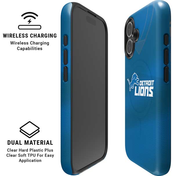 NFL Detroit Lions Team Jersey iPhone 16 Plus Magsafe Impact Case