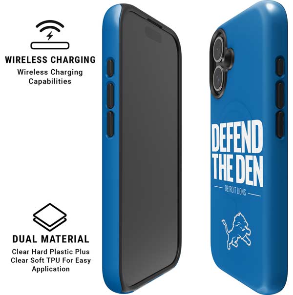 NFL Detroit Lions Team Motto iPhone 16 Plus Magsafe Impact Case