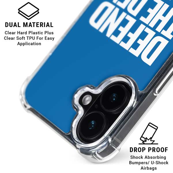 NFL Detroit Lions Team Motto iPhone 17 Clear Case