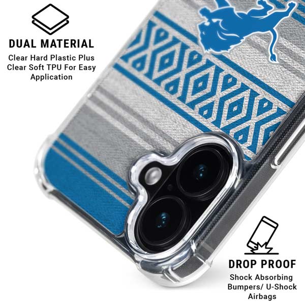 NFL Detroit Lions Trailblazer iPhone 17 Clear Case