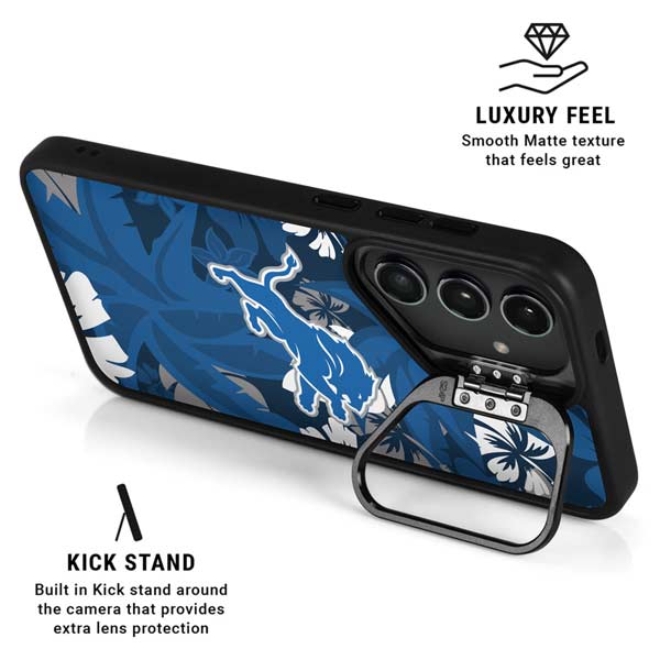 NFL Detroit Lions Tropical Print Galaxy S26 Ultra Kickstand Case