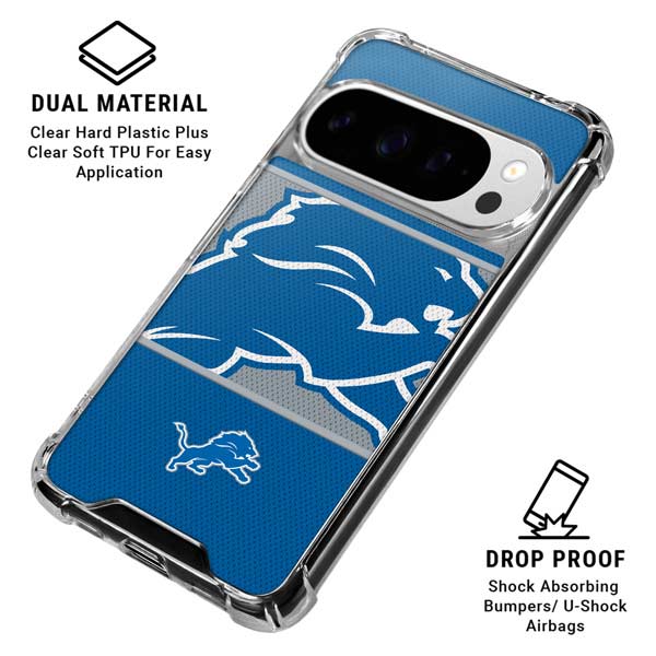 NFL Detroit Lions Zone Block Google Pixel 10 Pro Clear Case