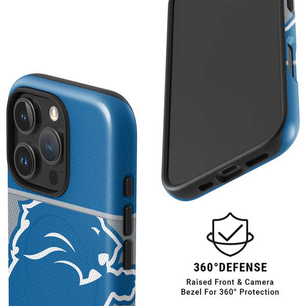 NFL Detroit Lions Zone Block iPhone 16 Pro Magsafe Impact Case