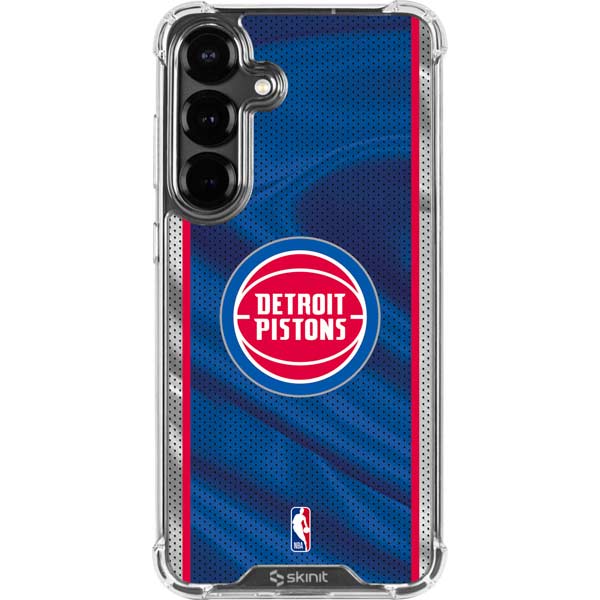 NBA Detroit Pistons Away Jersey Galaxy S26 Clear Case