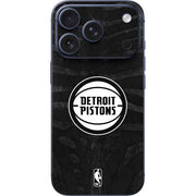 NBA Detroit Pistons Black Animal Print iPhone 17 Pro Skin