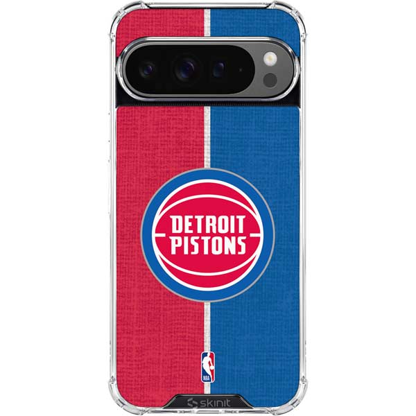 NBA Detroit Pistons Canvas Google Pixel 10 Pro Clear Case