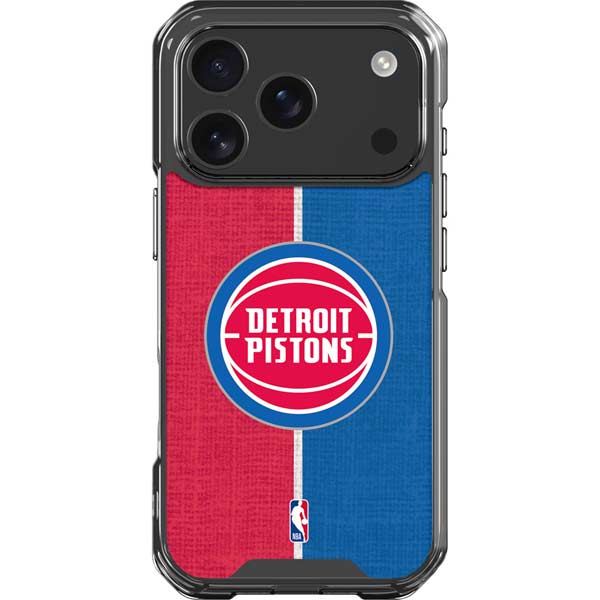 NBA Detroit Pistons Canvas iPhone 17 Pro Clear Case