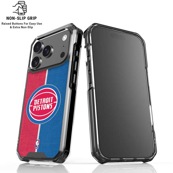 NBA Detroit Pistons Canvas iPhone 17 Pro Max MagSafe Case
