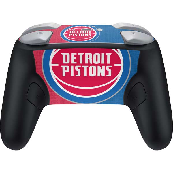 NBA Detroit Pistons Canvas Nintendo Switch 2 (2025) Pro Controller Skin