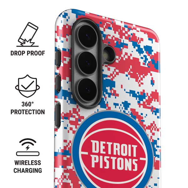 NBA Detroit Pistons Digi Camo Galaxy S26 Impact Case