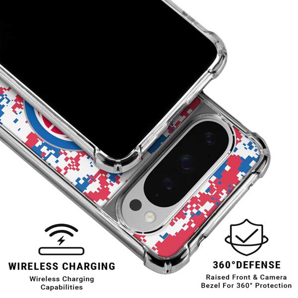 NBA Detroit Pistons Digi Camo Google Pixel 10 Pro Clear Case