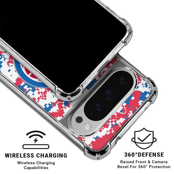 NBA Detroit Pistons Digi Camo Google Pixel 10 Pro XL Clear Case