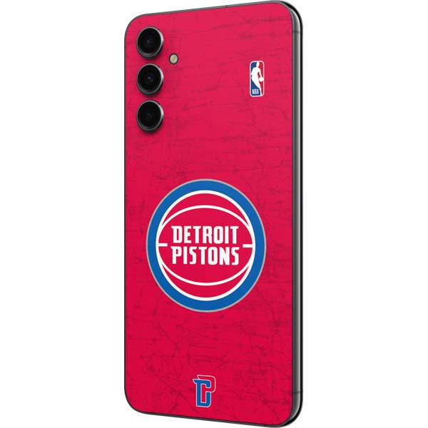 NBA Detroit Pistons Distressed Galaxy A14 5G Skin