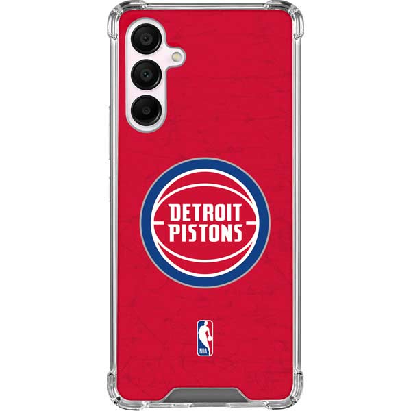 NBA Detroit Pistons Distressed Galaxy A16 5G Clear Case