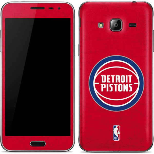 NBA Detroit Pistons Distressed Galaxy J3 Skin
