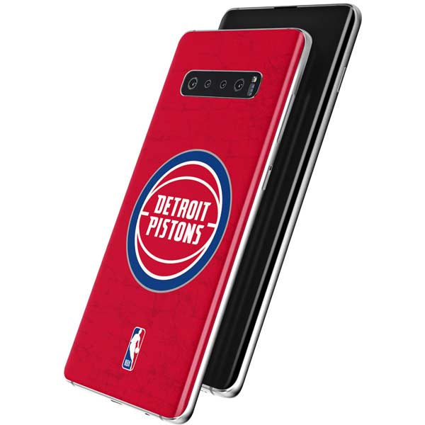NBA Detroit Pistons Distressed Galaxy S10 Plus Skin