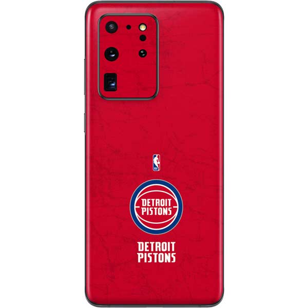 NBA Detroit Pistons Distressed Galaxy S20 Ultra 5G Skin