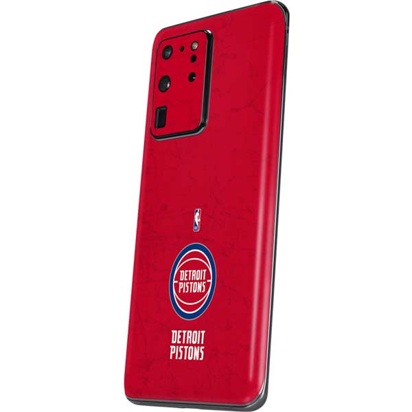 NBA Detroit Pistons Distressed Galaxy S20 Ultra 5G Skin