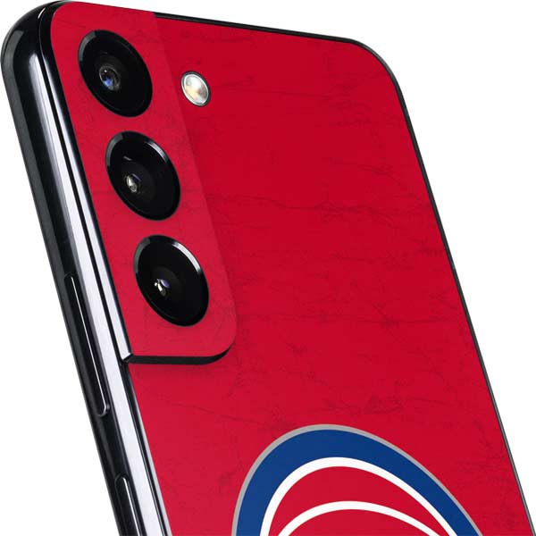 NBA Detroit Pistons Distressed Galaxy S22 Plus Skin