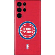 NBA Detroit Pistons Distressed Galaxy S22 Ultra Skin
