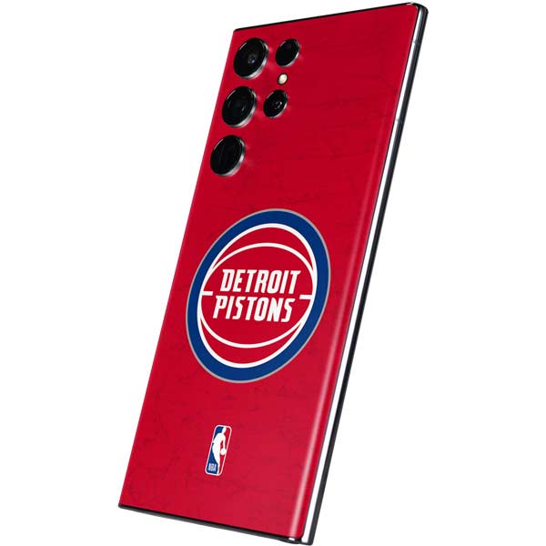 NBA Detroit Pistons Distressed Galaxy S22 Ultra Skin
