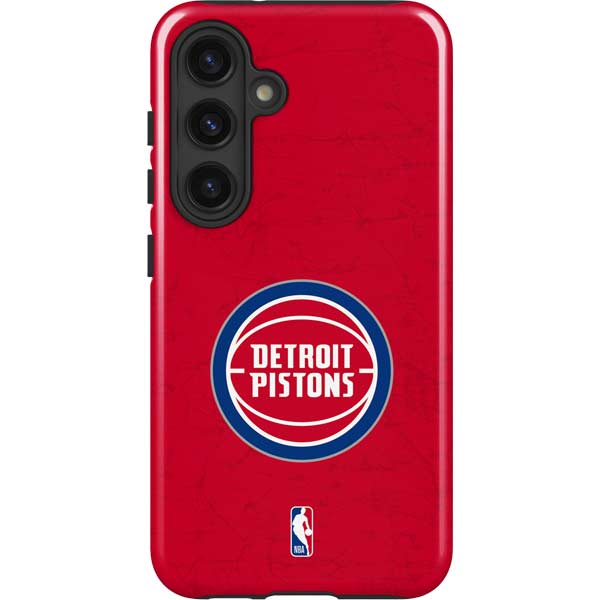 NBA Detroit Pistons Distressed Galaxy S25 Impact Case