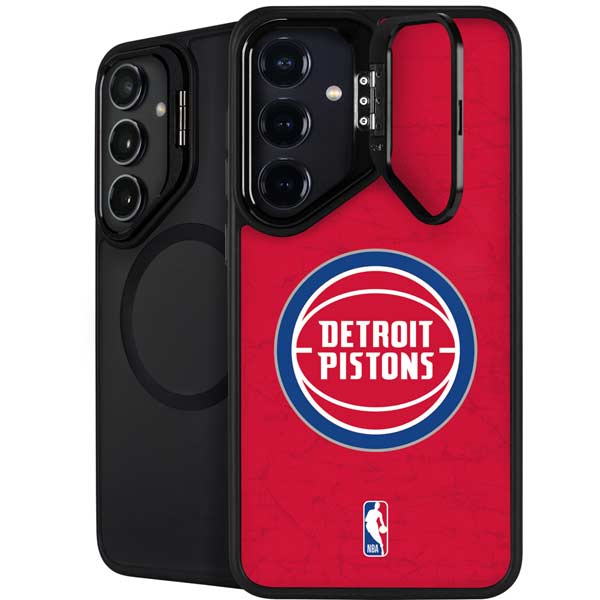 NBA Detroit Pistons Distressed Galaxy S25 Plus Kickstand Case