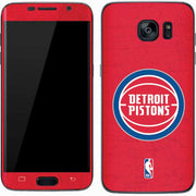 NBA Detroit Pistons Distressed Galaxy S7 Skin