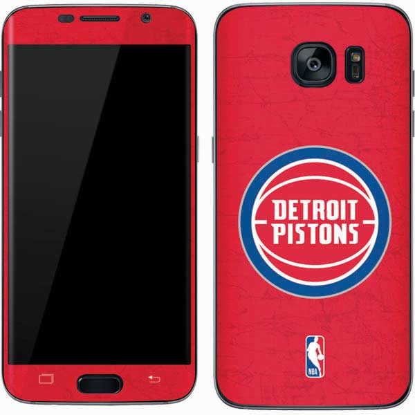 NBA Detroit Pistons Distressed Galaxy S7 Skin