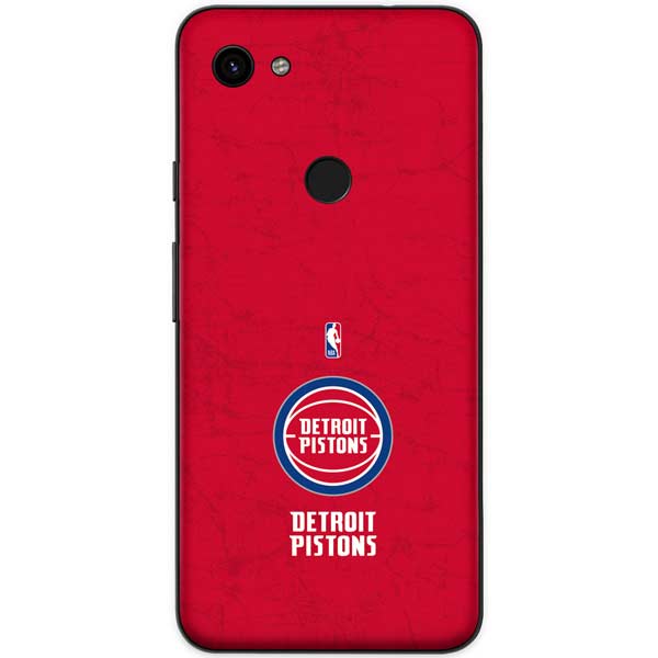 NBA Detroit Pistons Distressed Google Pixel 3a Skin