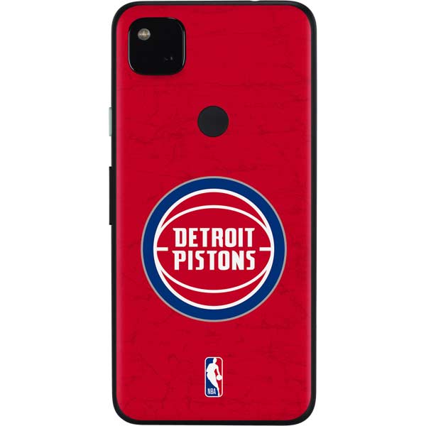 NBA Detroit Pistons Distressed Google Pixel 4a Skin